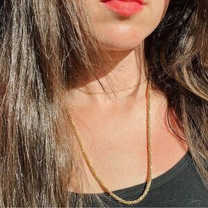 Monet Gold Rope Tied Necklace